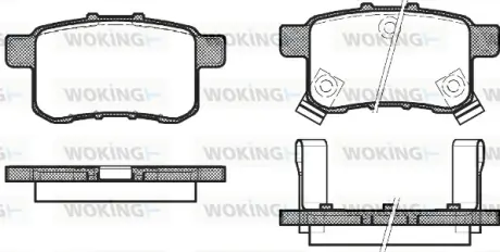 Колодки гальмівні WOKING P1232302