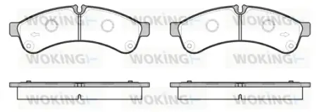 Гальмівна колодка дискова Woking WOKING P12393.00