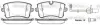 Колодки гальмівні диск. задн. (вир-во Remsa) Audi A4 09>16 A6 11>18 Q5 08>17 / Porsche Macan (P12433.10) WOKING P1243310 (фото 1)