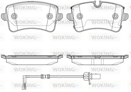 Колодки гальмівні WOKING P1243320