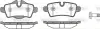 Колодки гальмівні диск. задн. (вир-во Remsa) Mini Cooper, One, Clubman 08> (P12443.00) WOKING P1244300 (фото 1)