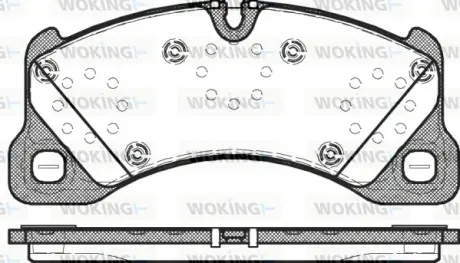 Гальмівна колодка дискова Woking WOKING P12453.00
