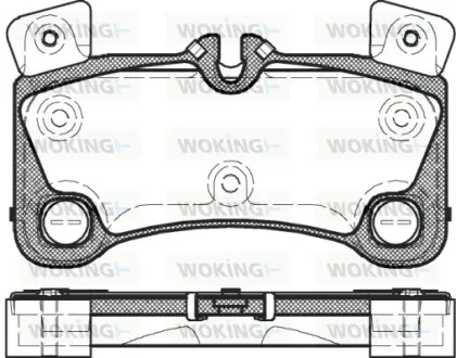 Колодки гальмівні WOKING P1246300