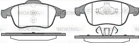 Колодки дискового тормоза WOKING P1250300
