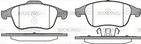 Колодки гальмівні WOKING P1250310