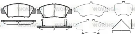 Колодки гальмівні WOKING P1258302