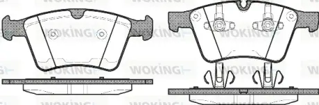Колодки гальмівні (передні) MB GL-class (X164)/M-class (W164)/R-class (W251/V251) 06-14 WOKING P12703.00