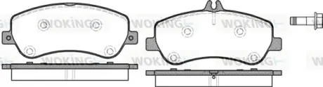 Колодки гальмівні диск. перед. (вир-во Remsa) MB GLK 08>15 (P12773.00) WOKING P1277300