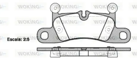 Гальмівна колодка дискова Woking WOKING P12793.10