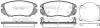 Колодки гальмівні диск. перед. (вир-во Remsa) Chevrolet Camaro 3.6 09-15,Chevrolet Malibu 2.0 12- (P12853.02) WOKING P1285302 (фото 1)