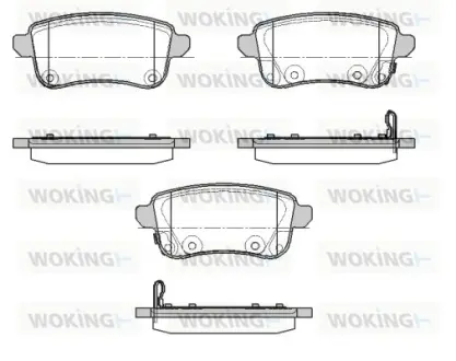 Колодки гальмівні (задні) Renault Captur/Zoe 20- (TRW) WOKING P12873.02