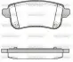 Колодки гальмівні (задні) Renault Fluence/Megane/Scenic 1.2-2.0dCi 08- WOKING P12873.10 (фото 1)