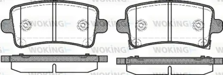 Гальмівна колодка дискова Woking  WOKING P12883.04