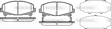 Колодки гальмівні диск. перед. (вир-во Remsa) Honda Accord 08> 15> (P12903.02) WOKING P1290302