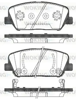 Колодки гальмівні WOKING P1298302