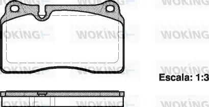 Колодки гальмівні WOKING P1300300