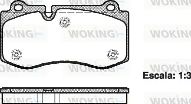 Колодки гальмівні диск. перед. (вир-во Remsa) Mercedes-Benz E211 S221 (P13023.00) WOKING P1302300