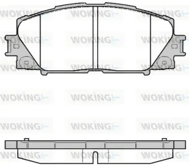 Колодки гальмівні диск. перед. (вир-во Remsa) Lexus Ct (zwa10_) 1.8 10-,Toyota Prius 1.8 09- (P13243.10) WOKING P1324310