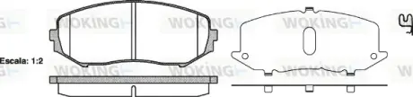 Гальмівна колодка дискова Woking WOKING P13253.02