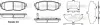 Колодки гальмівні диск. задн. (вир-во Remsa) Subaru Forester 13> / Legasy, Outback 09> / Tribeca 06> (P13283.01) WOKING P1328301 (фото 1)