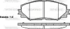 Колодки гальмівні диск. перед. (вир-во Remsa) Toyota Corolla Auris 06> 13> / Rav4 05> 12> (P13323.00) WOKING P1332300 (фото 1)