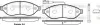 Колодки гальмівні диск. перед. (вир-во Remsa) Citroen Jumper 2.2 06-,Citroen Jumper 3.0 06- (P13373.01) WOKING P1337301 (фото 1)