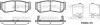 Колодки гальмівні диск. задн. (вир-во Remsa) Hyundai H-1 cargo 2.5 08-,Hyundai H-1 travel 2.5 08- (P13393.02) WOKING P1339302 (фото 1)