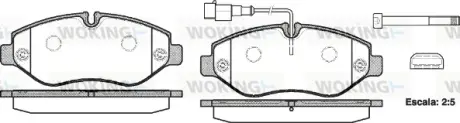 Колодки гальмівні WOKING P1345302