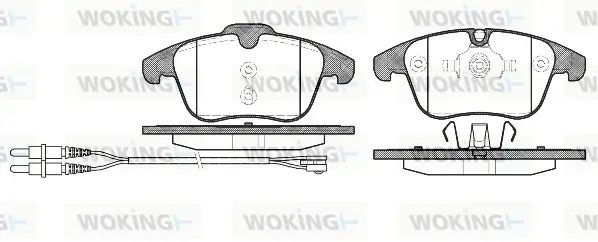 Колодки дискового тормоза WOKING P1349301 (фото 1)