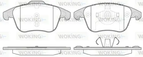 Колодки гальмівні WOKING P1349330