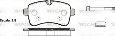 Колодки гальмівні (задні) Iveco Daily IV-VI 06- WOKING P13823.00