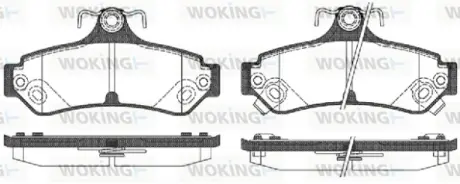 Колодки гальмівні WOKING P1385312