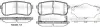 Колодки гальмівні диск. задн. (вир-во Remsa) Hyundai H-1 cargo 2.5 08-,Hyundai H-1 travel 2.5 08- (P13883.02) WOKING P1388302 (фото 1)