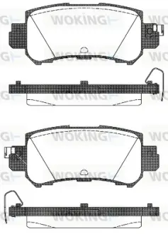 Колодки гальмівні диск. задн. (вир-во Remsa) Mazda Cx-5 2.0 11-,Mazda Cx-5 2.2 11- (P14073.00) WOKING P1407300