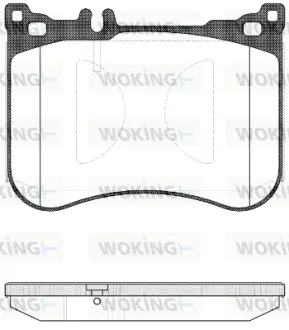 Колодки гальмівні диск. перед. (вир-во Remsa) Mercedes-benz S-class 2.1 13-,Mercedes-benz S-class 3.0 13- (P14343.00) WOKING P1434300