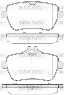 Колодки дискового тормоза WOKING P1435300