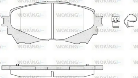 Гальмівна колодка дискова Woking WOKING P14383.04