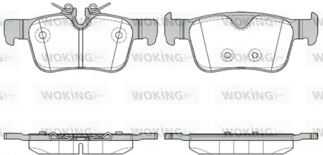 Комплект тормозных колодок WOKING P1451310