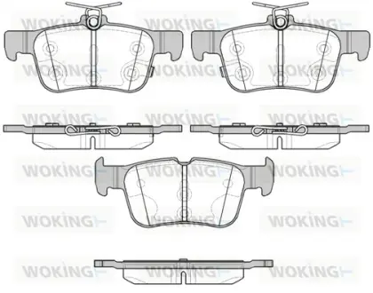 Колодки гальмівні (задні) Ford Mondeo/Galaxy/S-Max 14- WOKING P14513.12