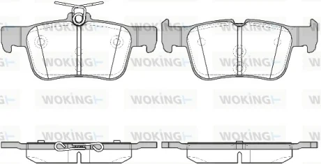 Колодки гальмівні WOKING P1451342
