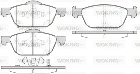 Колодки гальмівні (передні) Honda Accord VIII 08- WOKING P14523.02