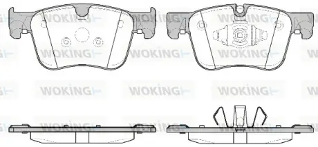 Колодки гальмівні (передні) Citroen Berlingo/Opel Combo 18-/Peugeot 3008/508 16- WOKING P14603.10