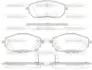 Колодки гальмівні диск. перед. (вир-во Remsa) Toyota Corolla Auris 13>18 (P14613.02) WOKING P1461302 (фото 1)