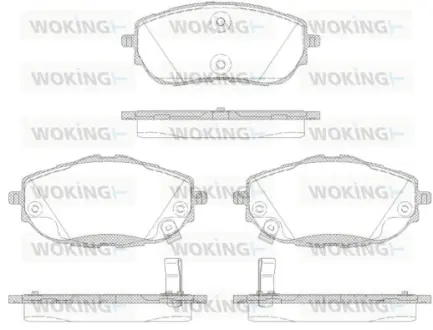 Колодки гальмівні диск. перед. (вир-во Remsa) Toyota Corolla Auris 13>18 (P14613.02) WOKING P1461302