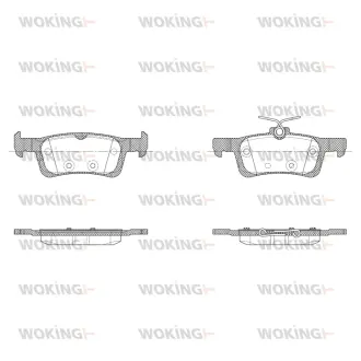 Колодки тормозные WOKING P14633.30