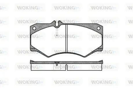 Гальмівна колодка дискова Woking WOKING P1473.30