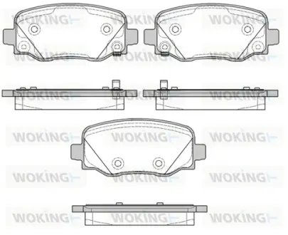Колодки тормозные WOKING P14783.02