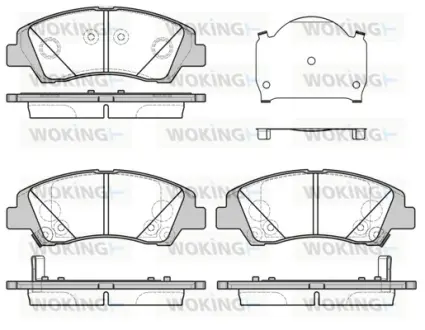 Колодки гальмівні WOKING P1483302
