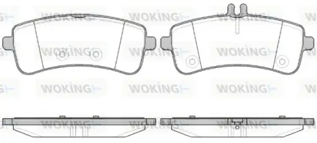 Колодки гальмівні WOKING P1494300