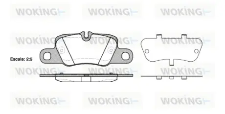 Колодки дискового тормоза WOKING P1501300